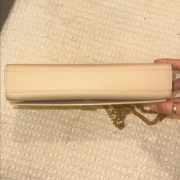 NUDE✨YSL BAG GRAIN DE POUDRE SAINT LAURENT KATE MEDIUM CROSSBODY SHOULDER BAG - Picture 12 of 16
